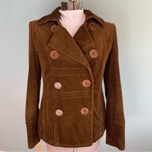 Vintage Y2K Juicy Couture Corduroy Double Breasted Blazer Brown  Women's S FLAW